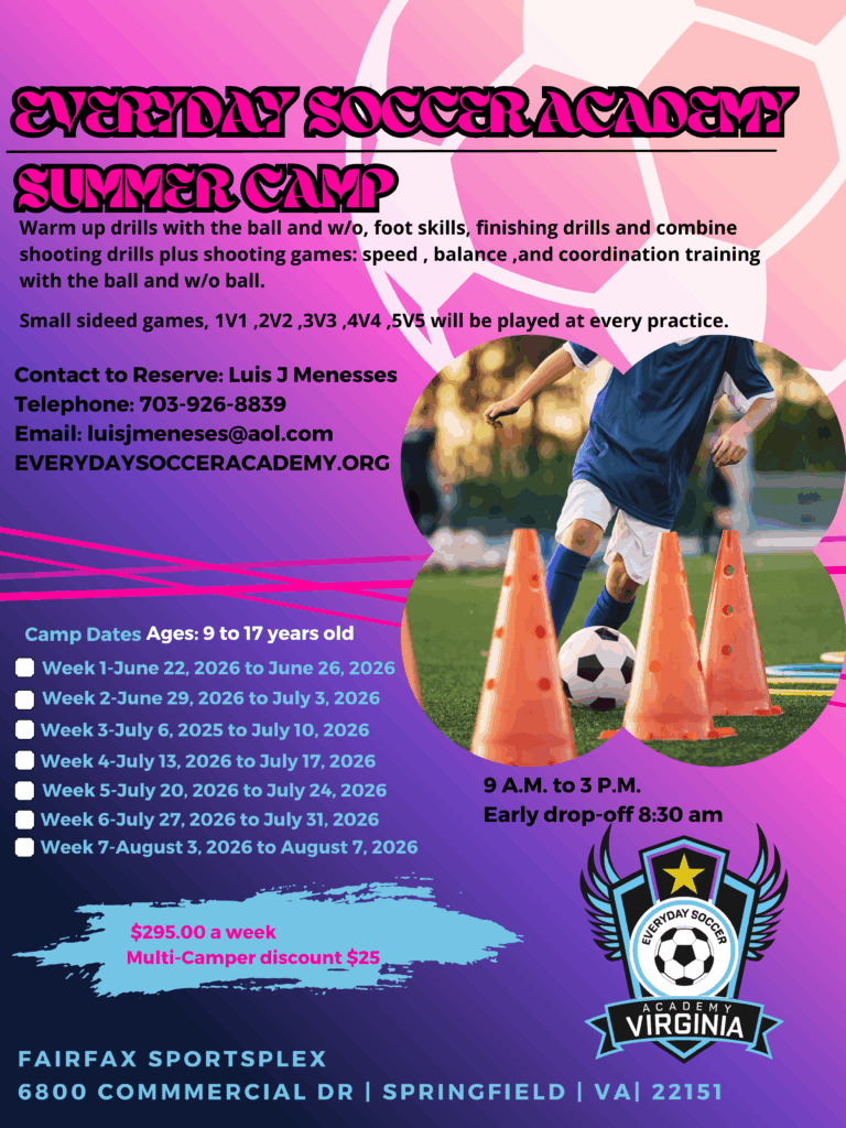 Everyday Soccer Academy, Summer Camp (flyer)